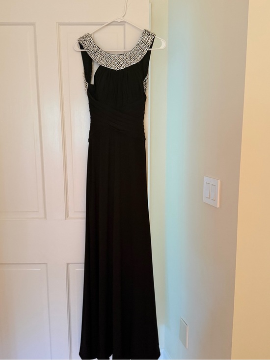 Sherri Hill Dresses & Skirts - Sherri Hill Black Maxi Dress with Beaded Collar
